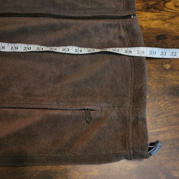 Columbia Zip Fleece Jacket Size L Brown Beige Clay Zip Pockets Gorpcore Outdoor - Picture 9 of 11